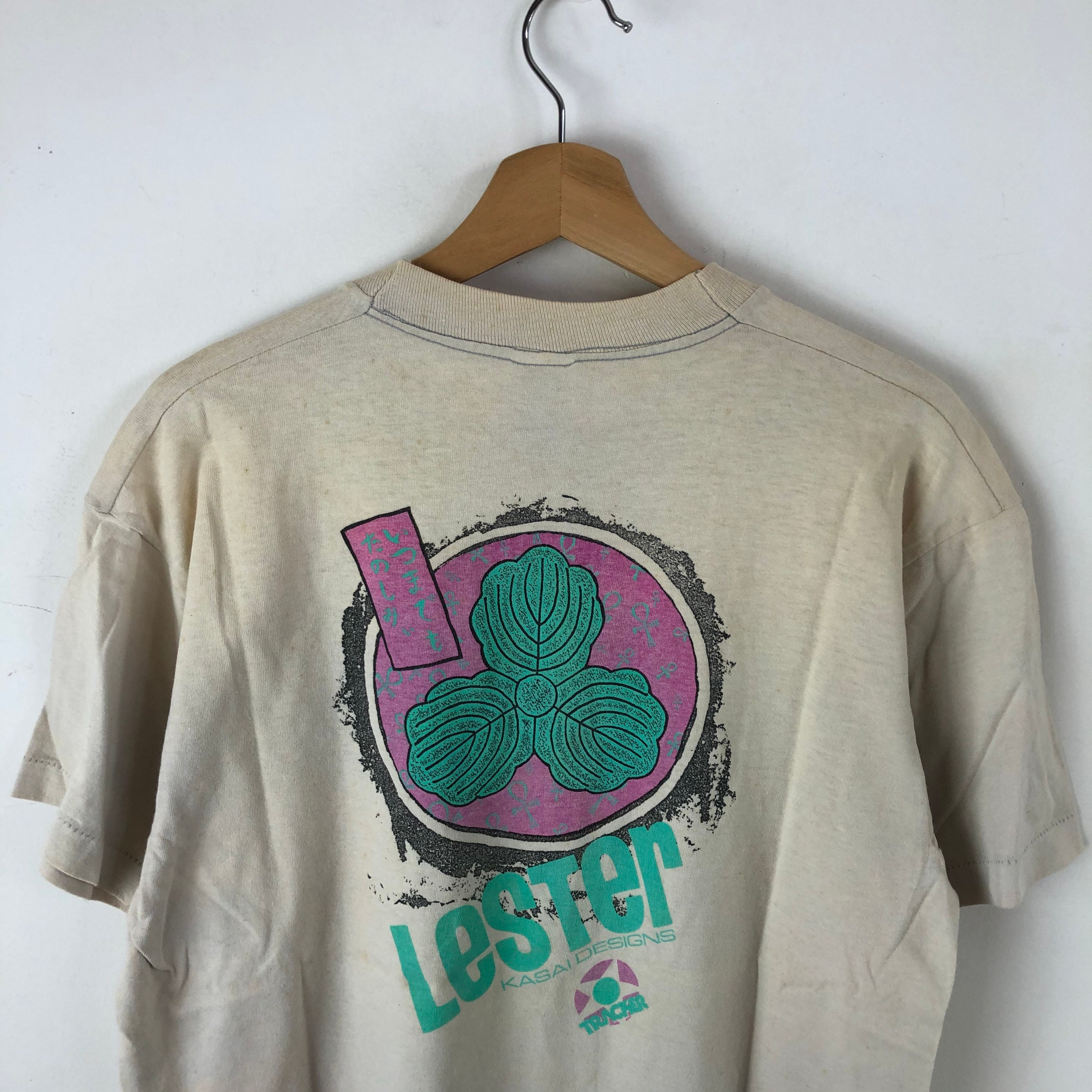 Vintage Lester Kasai Shirt / Tracker Skateboards / | Etsy