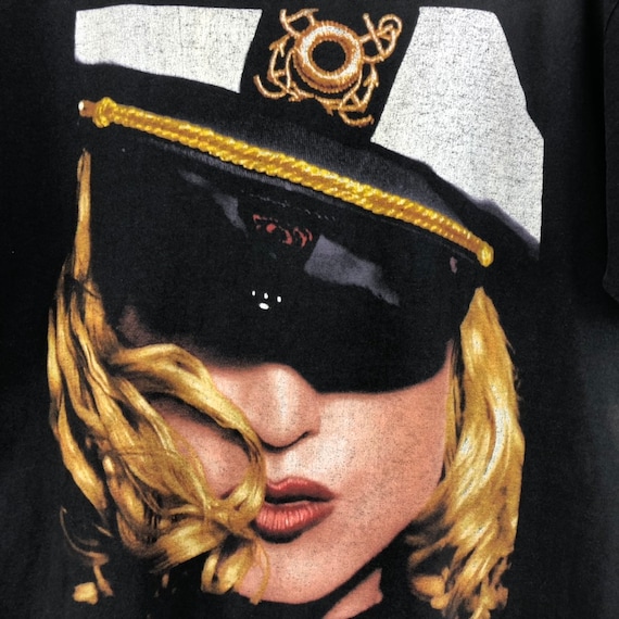 Vintage Madonna Shirt Distressed / The Girlie Show / Herb Ritts / Band T Shirt / Tour Shirt View 3