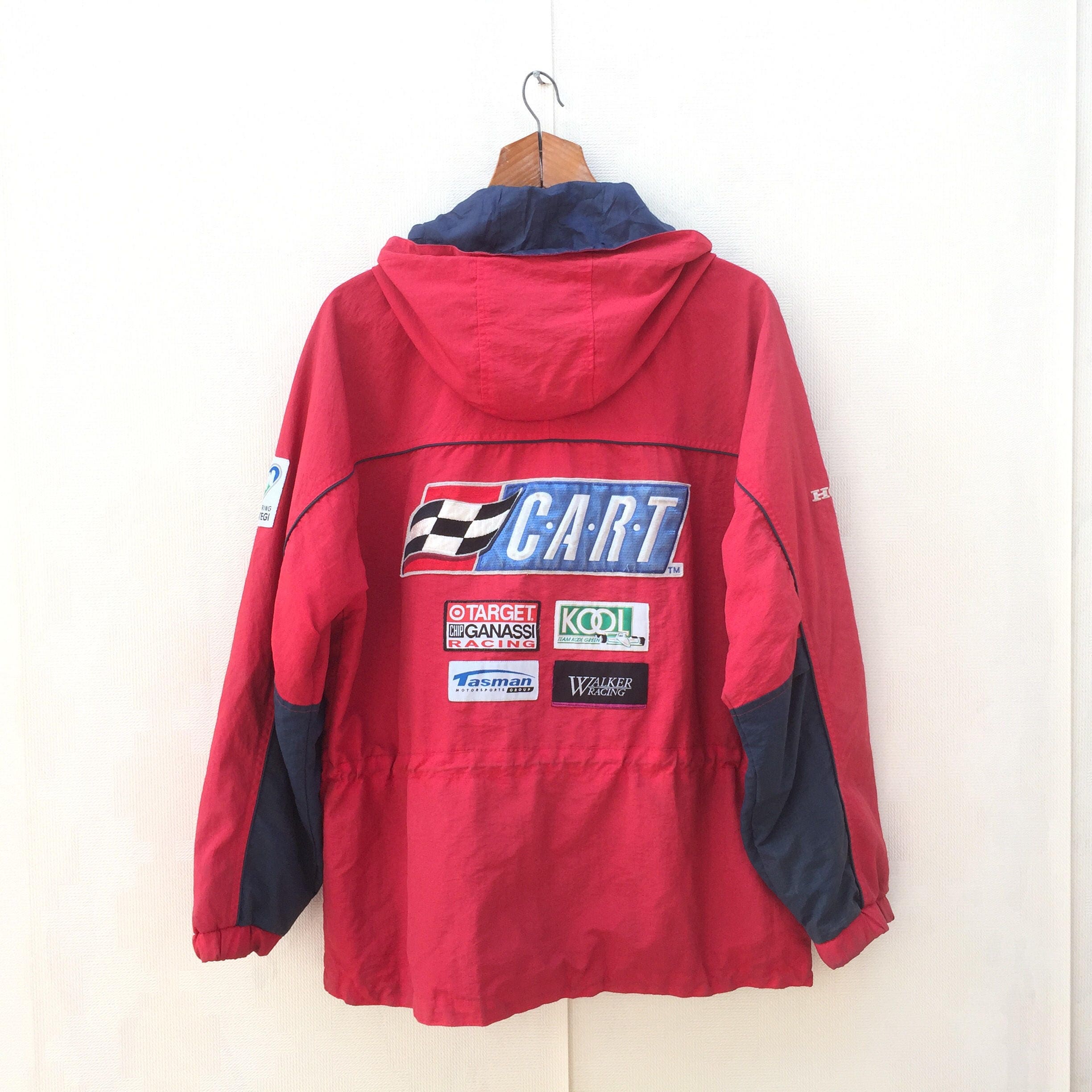 Vintage Honda Racing Jacket / Nylon / Front Zipper Jacket