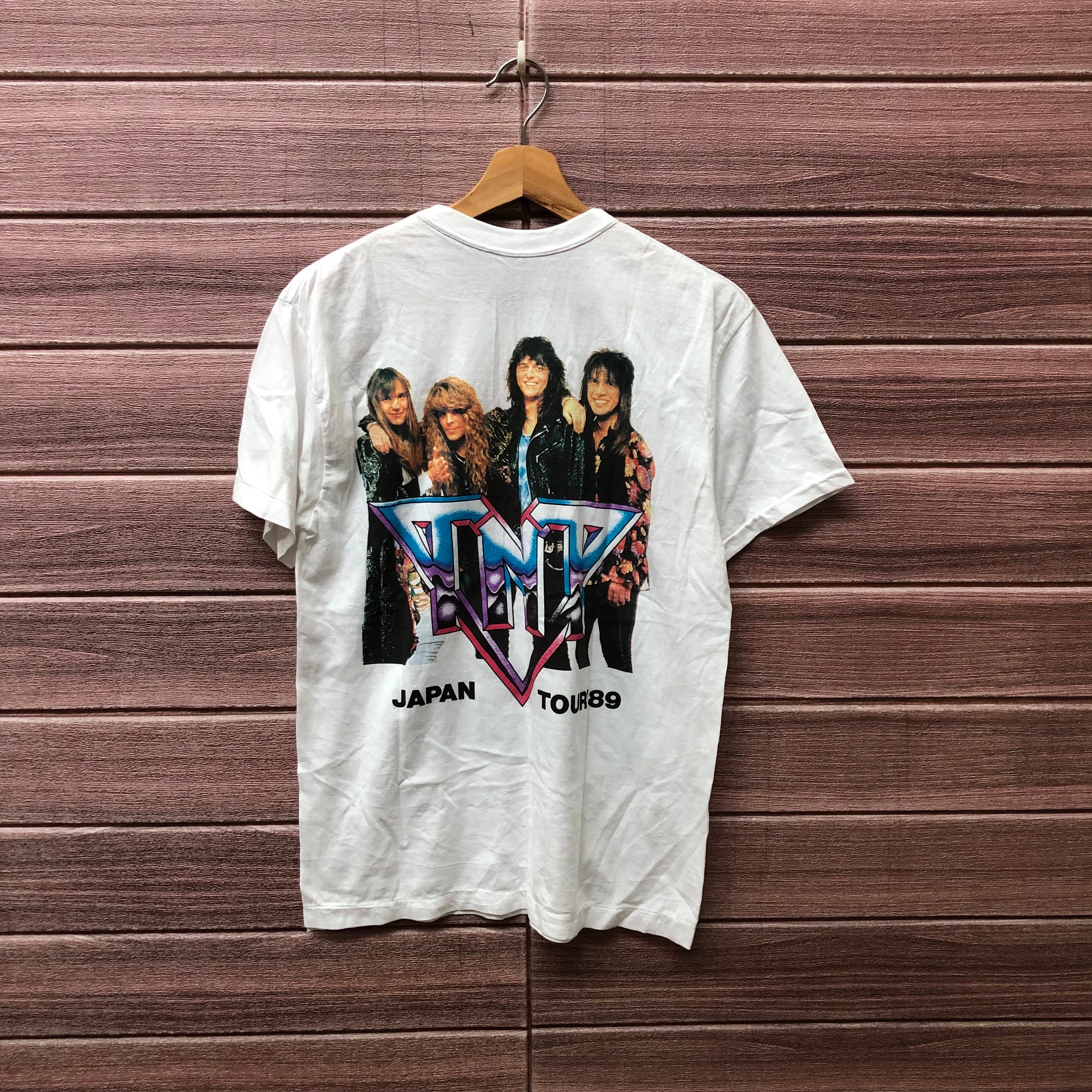 Vintage 80's TNT Heavy Metal Band T Shirt / Japan Tour 89 - Etsy Vintage 80's TNT Heavy Metal Band T Shirt / Japan Tour 89 - Etsy