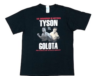（値下げしました❗️）タイソンVSブルーノ戦オフィシャルTシャツ 希少なヴィンテージ ブルーノ vs タイソン ボクシング T シャツ