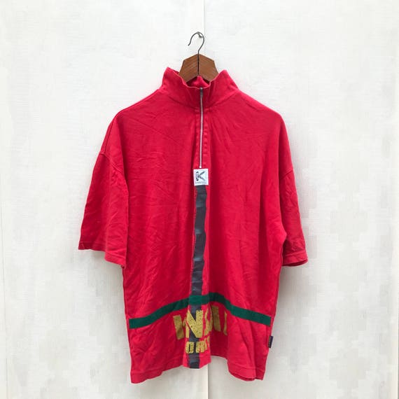 Vintage Kansai Sports Shirt / Front Zipper Shirt /