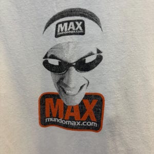 Vintage 90’s Mundo Max Shirt / Photo Print Tee Max Bike Size XL