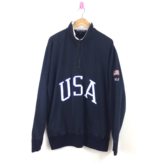 Vintage Polo USA 1/4 Zipper Sweatshirt / Polo Ralp