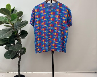 Vintage Ken Done Down Under All Over Print Shirt / Pop Arts Size M