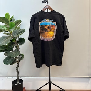 Vintage Harley Davidson UAE Freedom Shirt / Motorcycle Black Tee Size XL