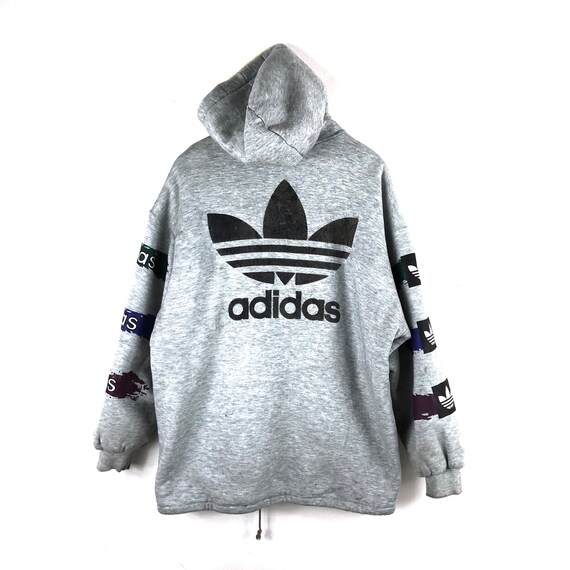 Vintage Adidas Big Logo Hoodie Adidas Trefoil Sweatshirt Jumper Pullover Shirt Adidas Jacket Vintage Adidas Big Logo Hoodie Adidas Trefoil Sweatshirt Jumper Pullover Shirt Adidas Jacket