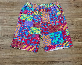 80s-90s USA製 Pattern rayon shorts McCalls Sewing Pattern 80s 90s Long High Waist Short Shorts