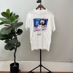 Vintage 101 Dalmatians Shirt / Dog Man's Best Friend / Movie T Shirt White Size M
