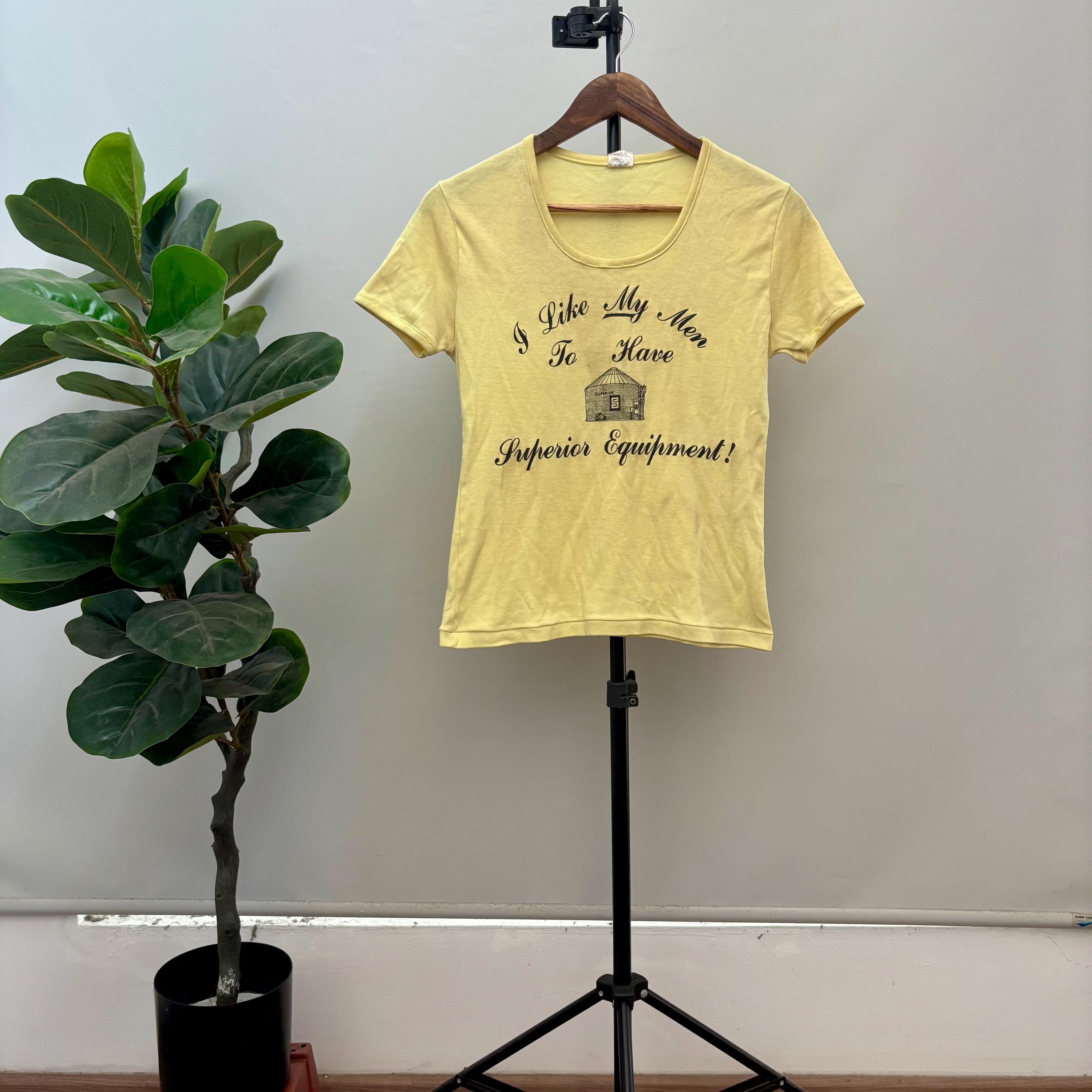 Vintage 70’s I Like My Men To Have Superior Equipment Shirt / Punk Rock Summer Tee