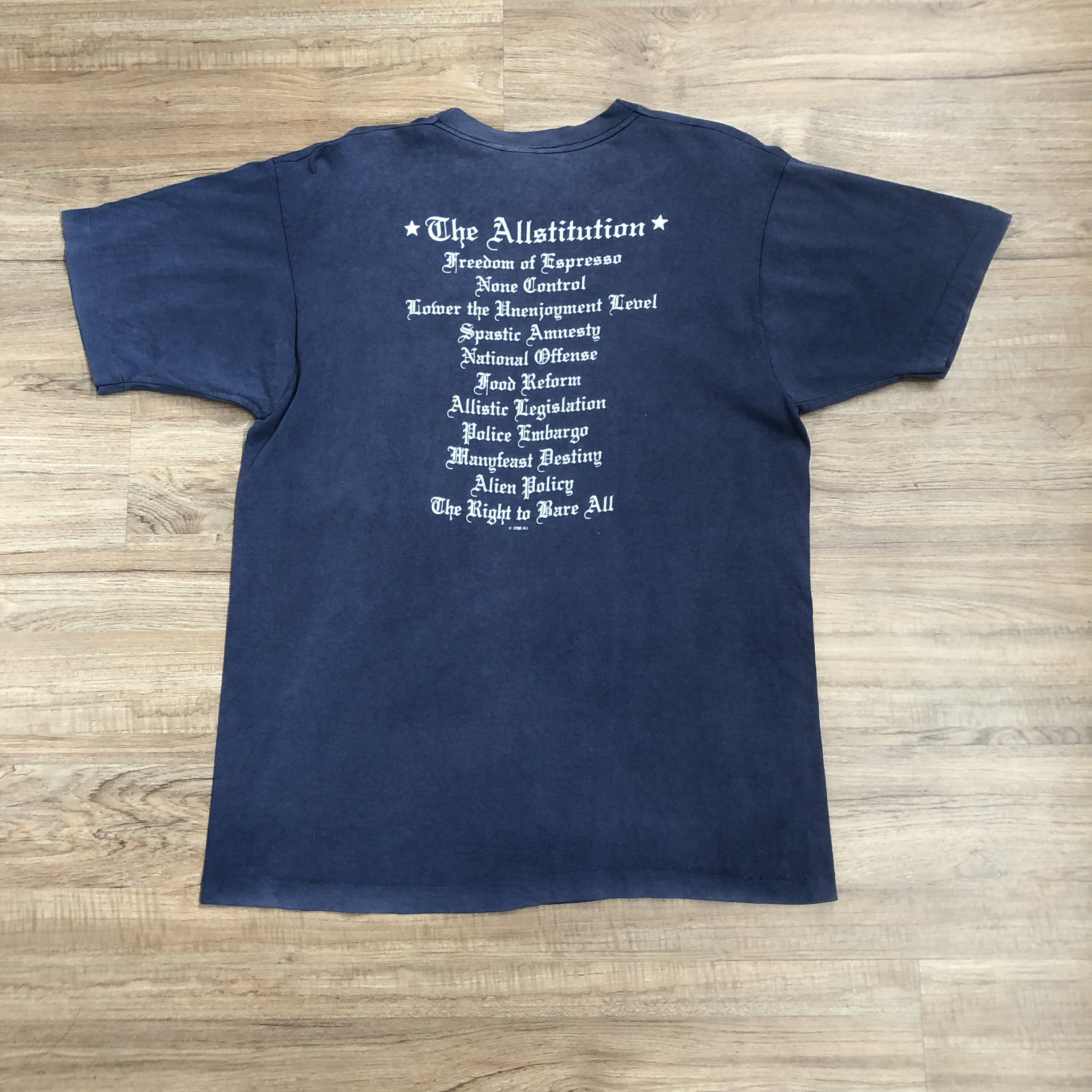 Vintage 90's All Punk Rock Band Shirt / Allroy for Prez Vintage 90's All Punk Rock Band Shirt / Allroy for Prez