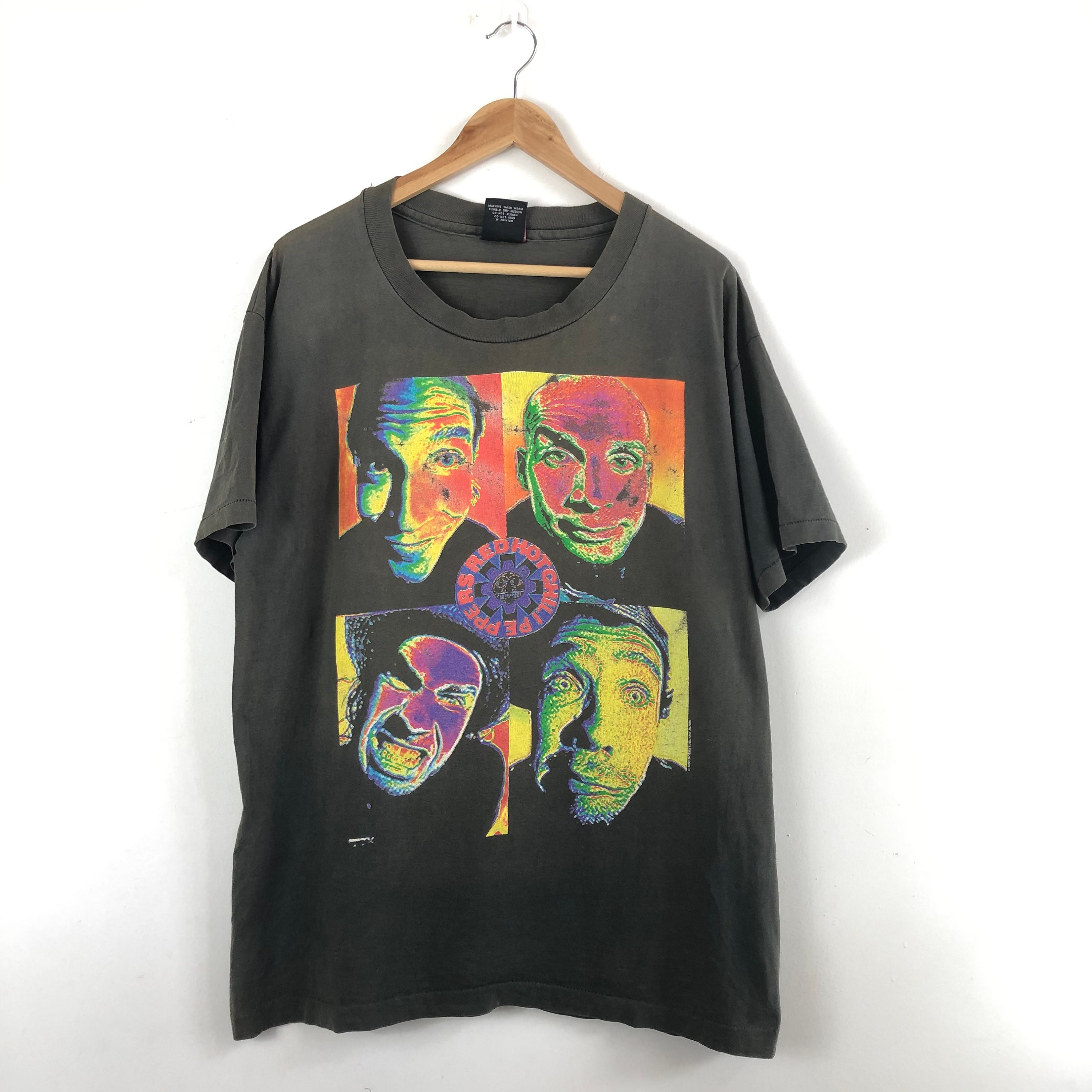 Vintage Red Hot Chili Peppers Shirt 1993 Distressed / Pop Art