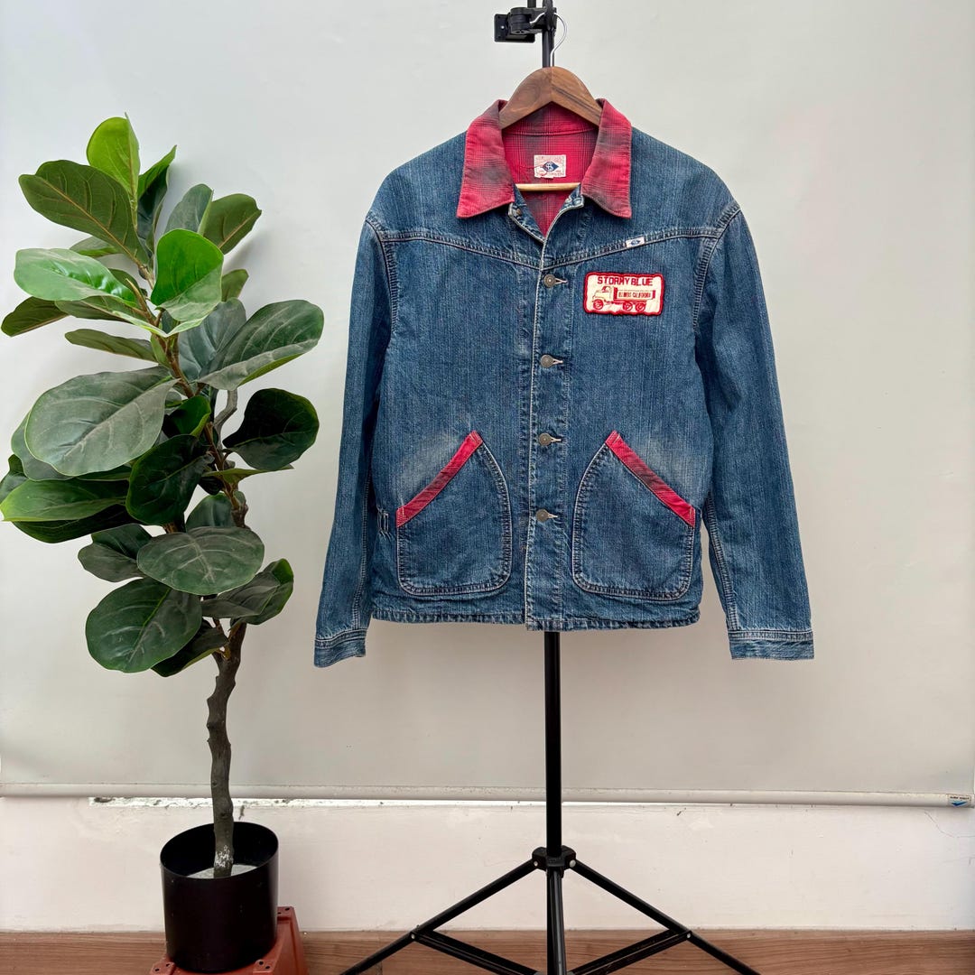 【PHERROW'S】STOMY BLUEワークジャケット Vintage Pherrow's Stormy Blue Jacket / Illinois Cali Keep on