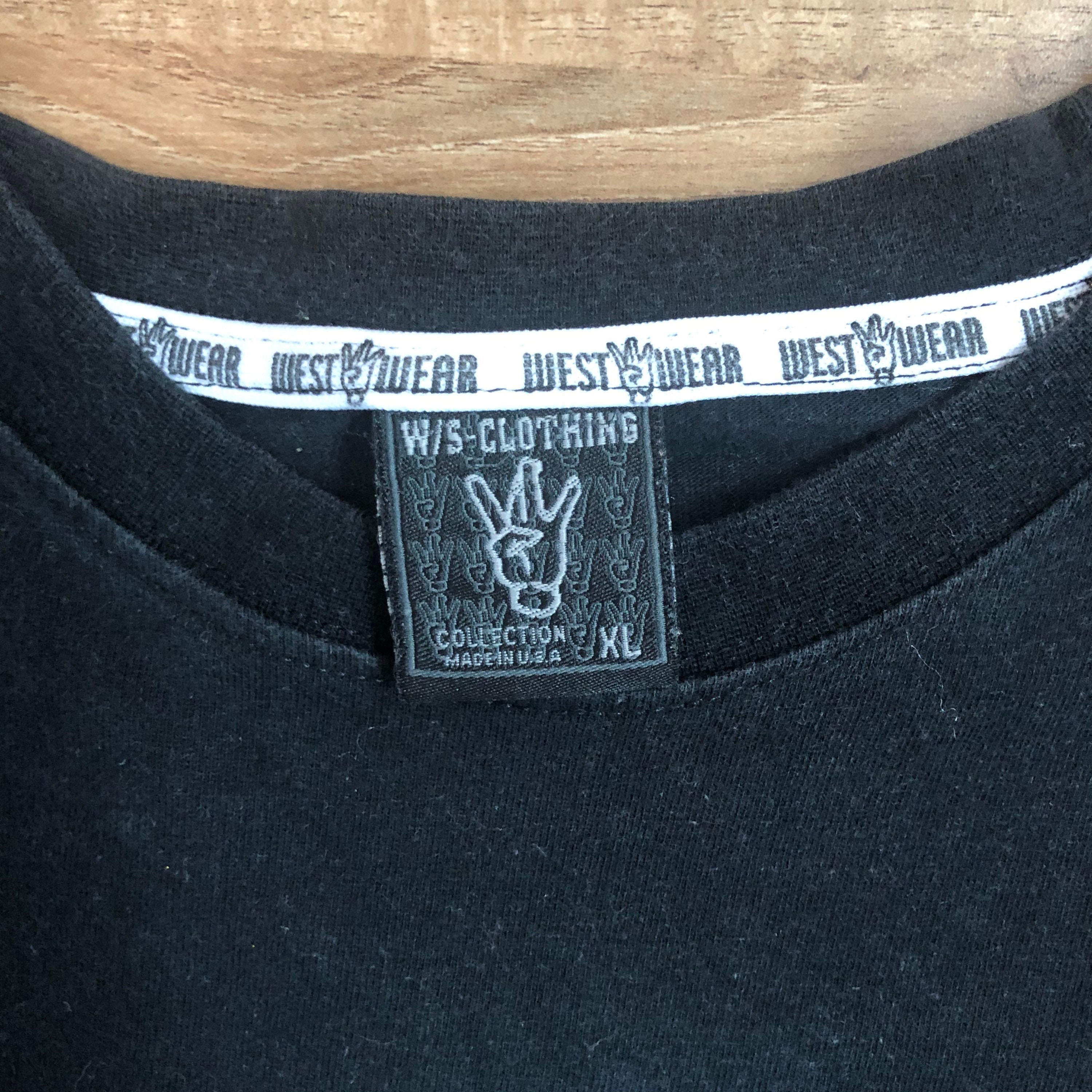 Vintage West Wear Shirt / WS Westside Hip Hop Clothing Rap Vintage West Wear Shirt / WS Westside Hip Hop Clothing Rap