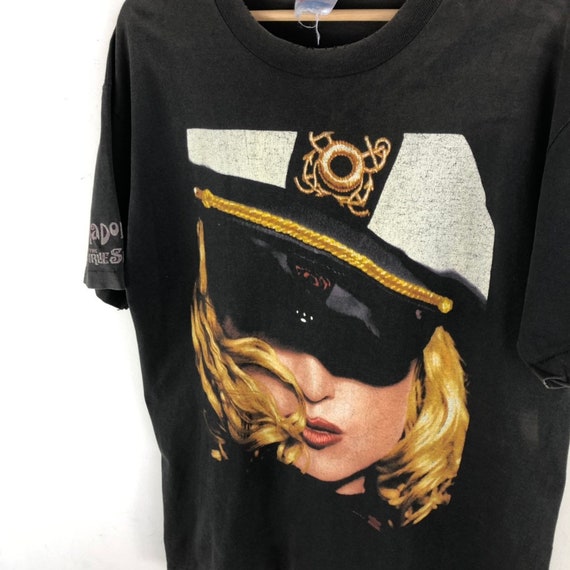 Vintage Madonna Shirt Distressed / The Girlie Show / Herb Ritts / Band T Shirt / Tour Shirt View 2