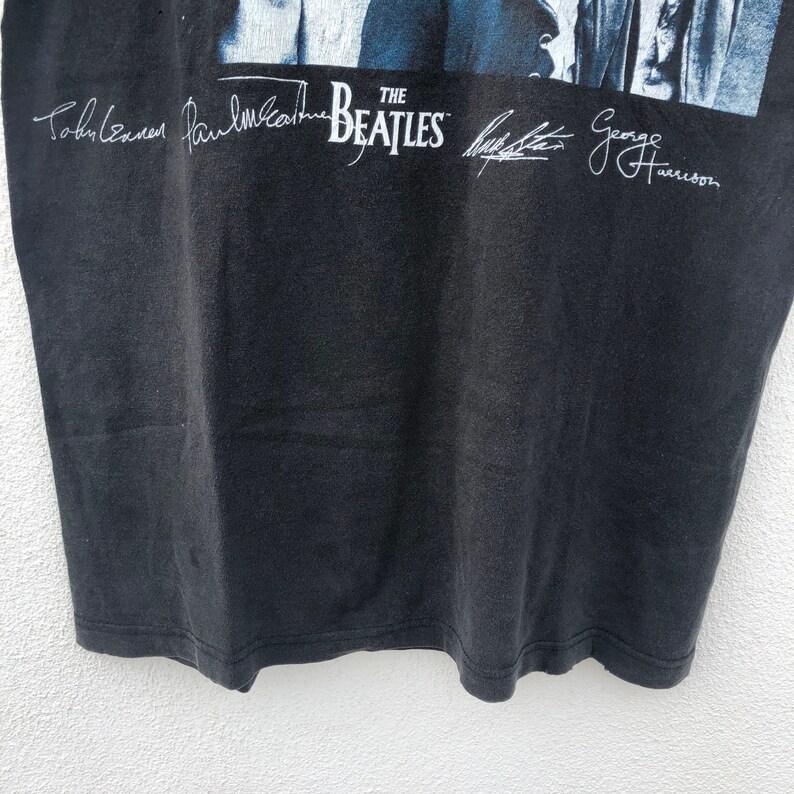 Vintage 90\u2019s The Beatles Shirt Photo Print Band Tee