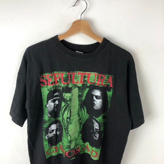 Vintage 90's Sepultura Shirt / Chaos A.D / Band T Shi… - Gem