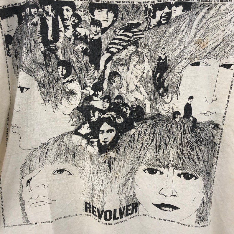 Vintage 90\u2019s The Beatles Shirt Revolver Band Tee