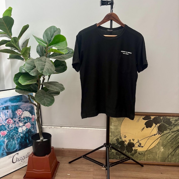 Comme des Garçons, Vintage 90’s Comme Des Garcons Homme Plus T Shirt Ghost Pocket / Junya W Japanese Designer Black Color Tee