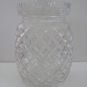 Canterbury Crystal Cookie Jar & Lid by Ceska