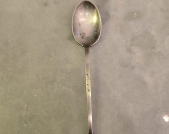 Vintage Mappin & Webb Sterling Silver Salt Spoon / Baby Spoon