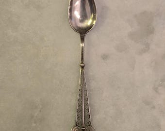 Pair Thorvald Marthinsen Norway 830S Hallmark Silver Serving