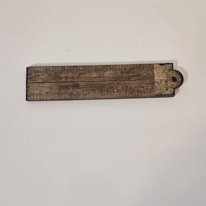 Buchsbaum No. 1163 Hockley Abtei 24 Zoll Zollstock aus Holz, Gliedermaßstab mit Messingbefestigungen