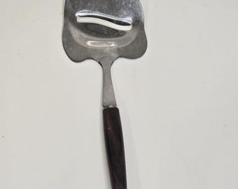 Vintage Stainless Steel Cheese Slicer with Wood Handle - Japan