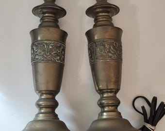 James Mont Style Brass Table Lamp: Mid-Century Asian Modern Decor