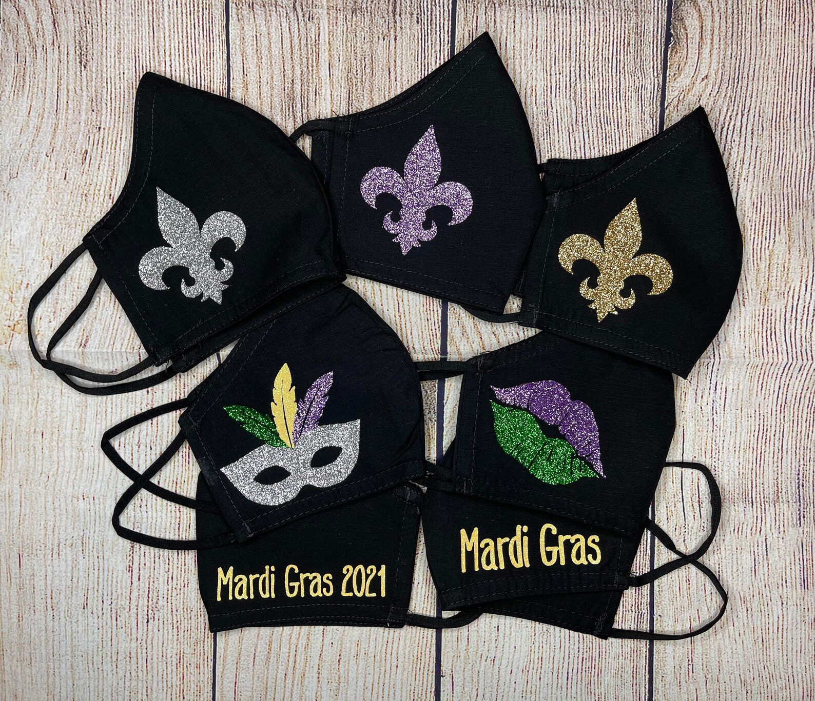 Mardi Gras Face Masks Etsy