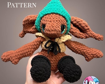 Goblin Crochet Pattern PDF | Fantasy Amigurumi Crochet | Digital Download | Goblincore | Bramble the Baby Goblin