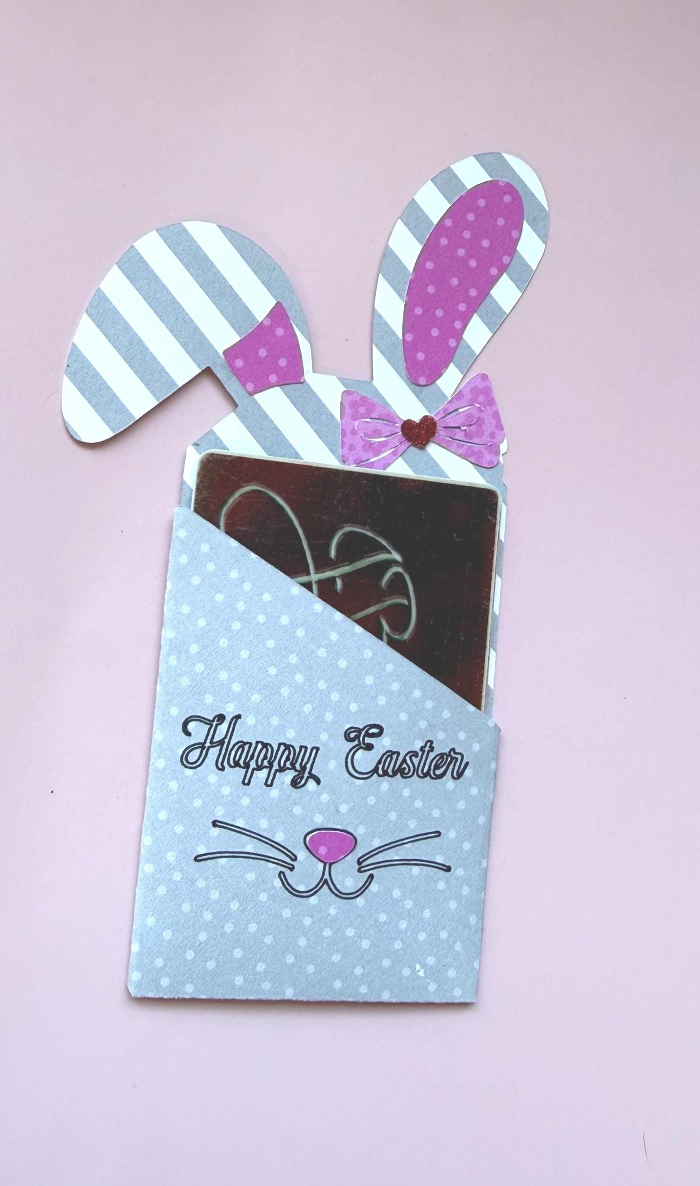 Personalized Easter Bunny Gift Card Holder: Easter Basket Stuffer - Etsy