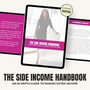 Side Hustle Planner Side Hustle Guide Passive Income Planner Online Business Planner Business Launch Guide