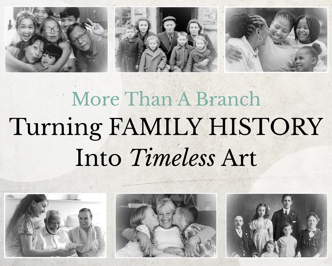 9 Generation Family Tree Canva Template & PDF ~ AZULIO - Etsy UK