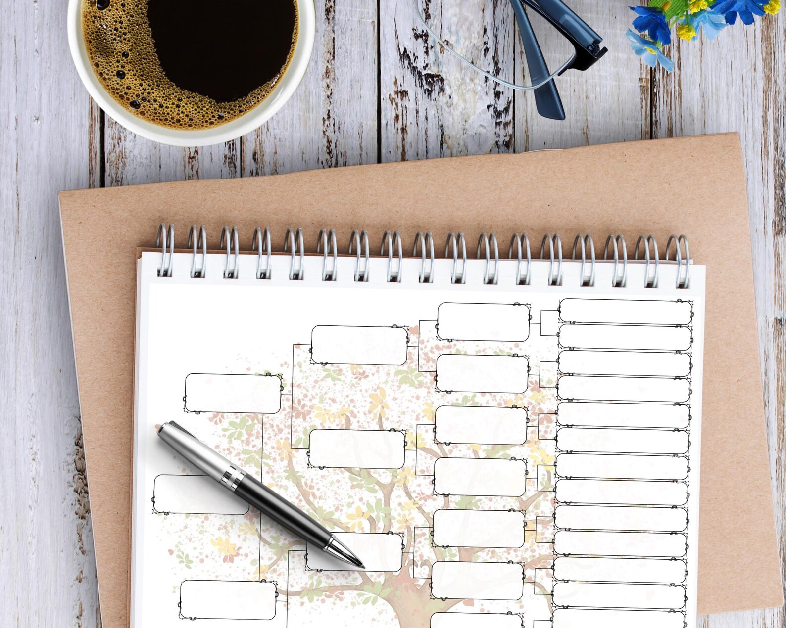 Family Tree Notebook.pdf Family Tree PDF ~ 5 Generation ~ Optimized for Home Printing ...
