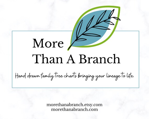 Digital Family Tree Template 6 Generations Editable In Canva KOFI.