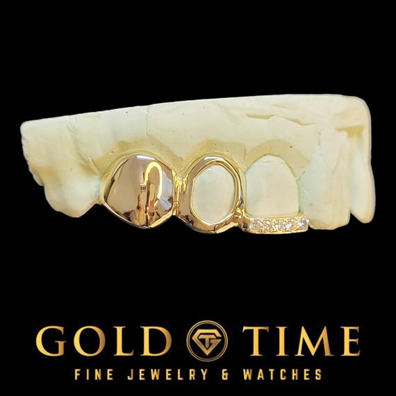 Gold Grills For Teeth Classic Hip Hop Grillz Teeth Unisex Gold