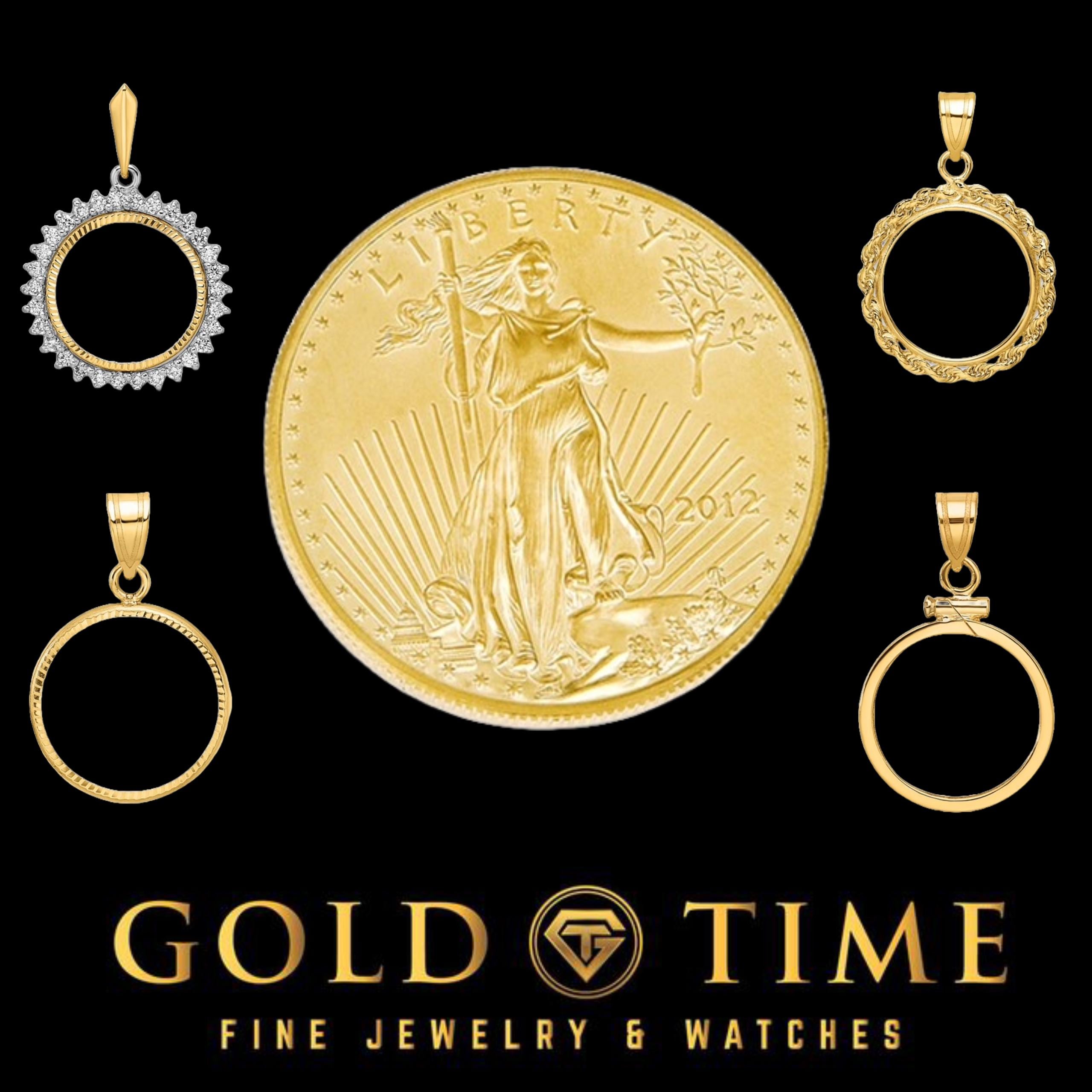 14k Gold Coin Holder