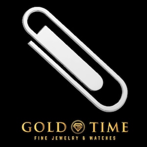 Fermasoldi con graffetta in argento sterling personalizzato – Segnalibro inciso personalizzato – Regalo unico – Accessorio in argento di lusso
