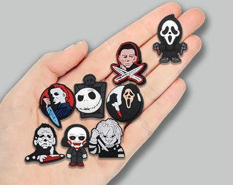 Horror Shoe Charms, Horror Croc Charms, Halloween Croc Charms, Horror Croc Shoe Charms