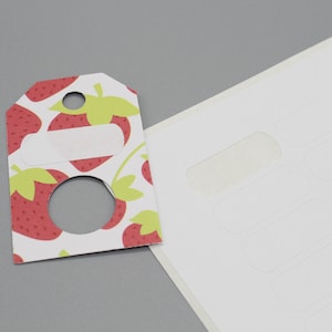 Floss Tag Sticker Labels - White Blank Labels