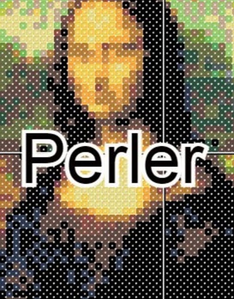 Mona Lisa Bead Patterns Hama Perler & Artkal Pixel Art - Etsy UK