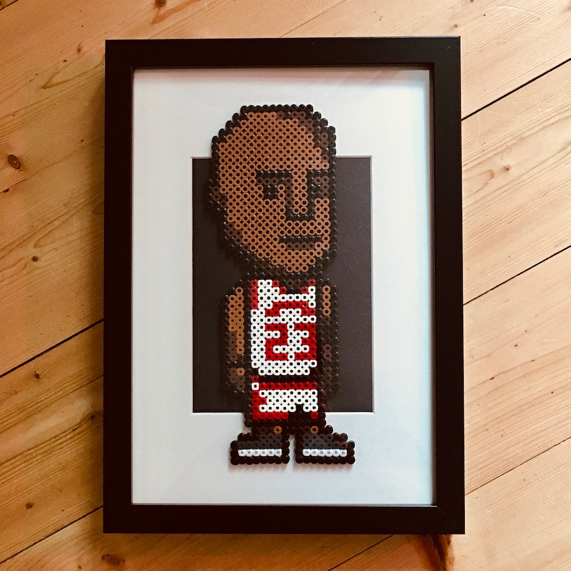 Michael Jordan Pixel Art Basketball Gift Perler Beads Etsy