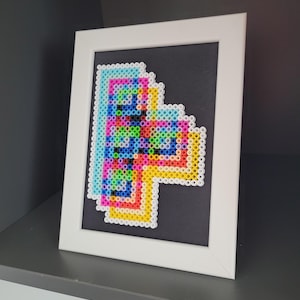 Tetris Glitch Pixel Art | Gamer Gift | Perler Bead Art | Geek Art | Game Room Art | Husband Gift | Boyfriend Gift | Kids Gift