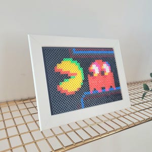 Pac-Man Glitch Pixel Art | Gamer Gift | Perler Bead Art | Geek Art | Game Room Art | Husband Gift | Boyfriend Gift | Kids Gift