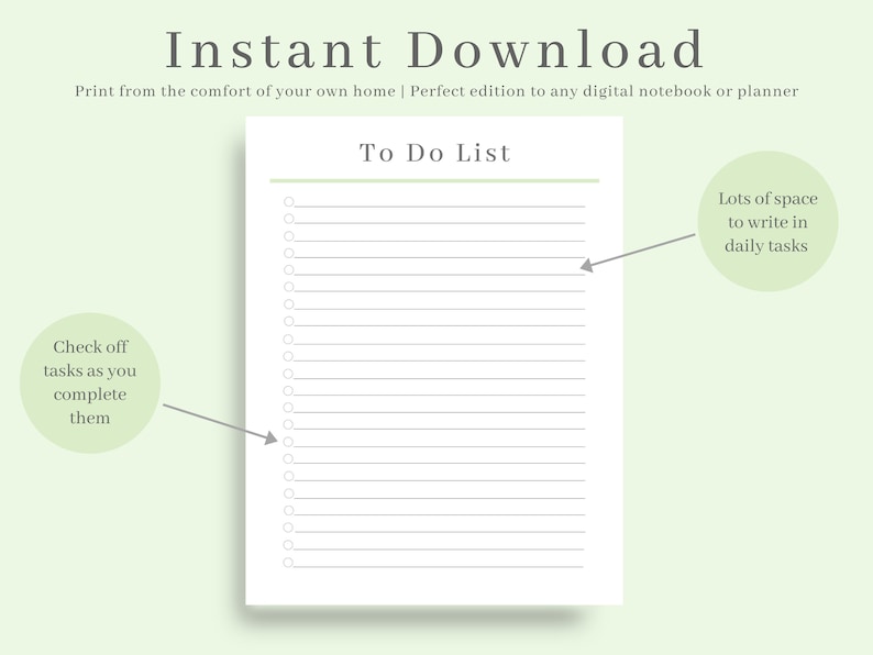 simple to do list printable