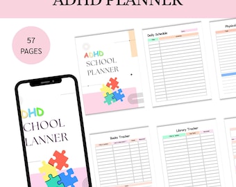 ADHD Kids Planner Printable: Daily Routine & Focus Journal (PDF Download Organizer)