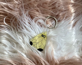 No Planchette Keychain - Ouija Keychain