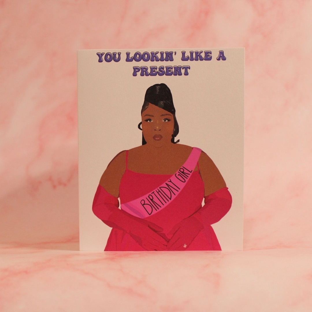 Lizzo Birthday Girl Card Lizzo Birthday Card Greeting - Etsy