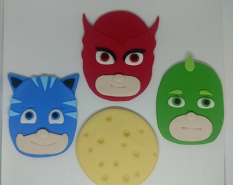 pj mask fondant etsy